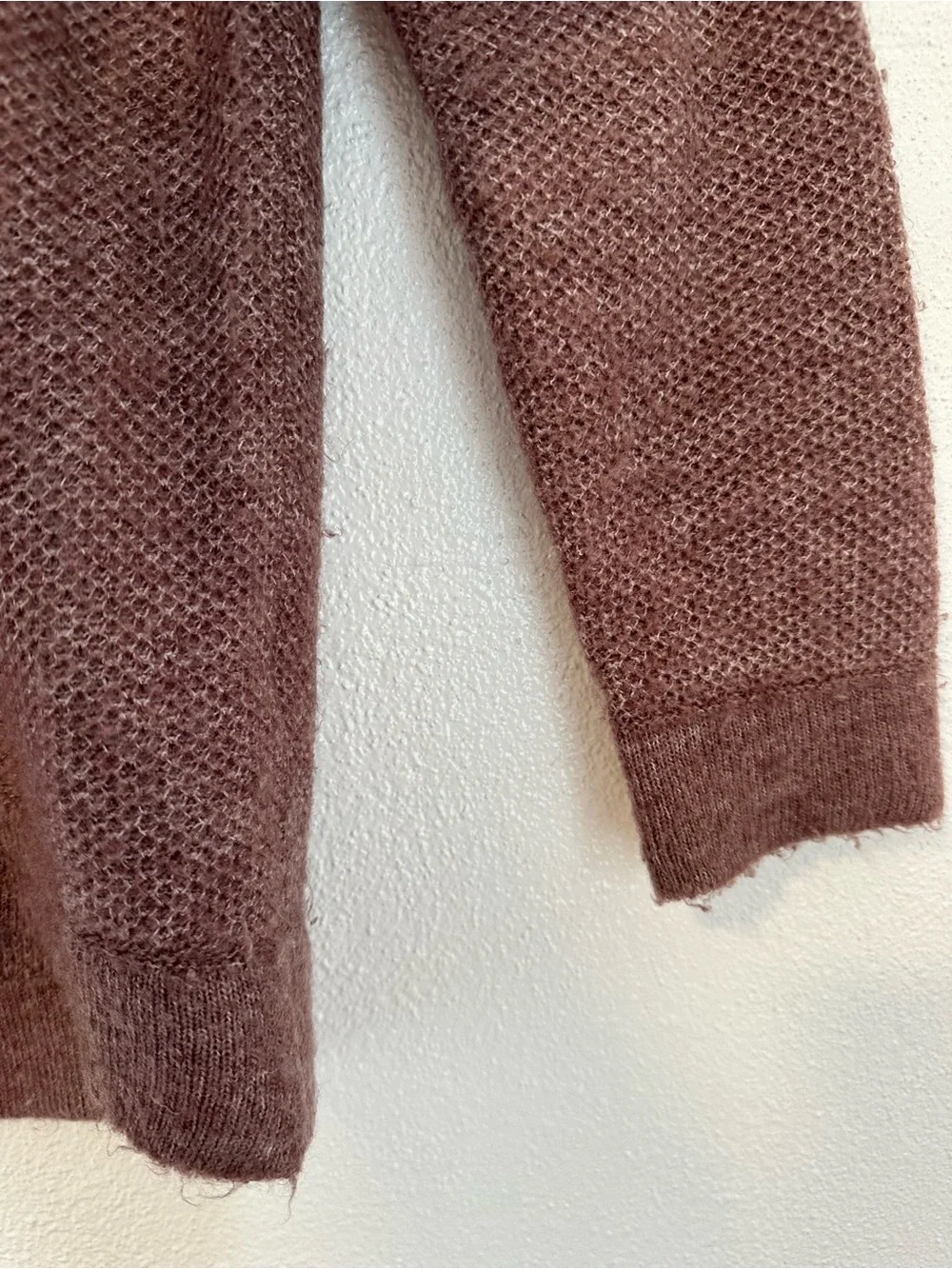 Abercrombie & Fitch Mauve Crewneck Sweater with Zip Detail size S